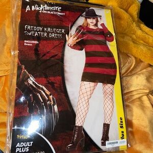 Freddy Kruger Costume Women XL